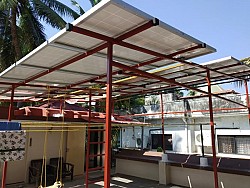 Installed and commissioned 3 kwp solar rooftop net metering plant for Mr.  S. P Kamath,  Mangalore