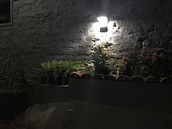 5 W Motion sensor street lights and 3 W  motion sensor garden light at residence of Ajith Kamath 