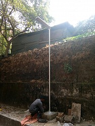 	12 Watt motion sensor street light installed at Guliga Daivasthana, Mangalore