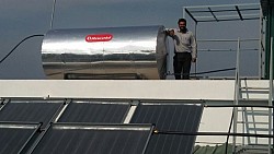 Builder: Marian projects. Capacity of solar water heater :2,500 lpd.  Location: Kottara, Mangalore