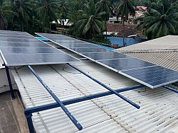 5 Kw Solar rooftop net metering plant at residence of Mr. Linge Gowda