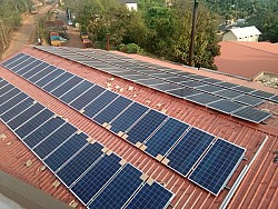 50 Kw solar rooftop grid tie net metering system for Mangala Cashews