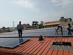 15 Kw Solar rooftop net metering plant. Client: Mangalore Co Operative Town Bank Ltd. Carstreet, Mangalore