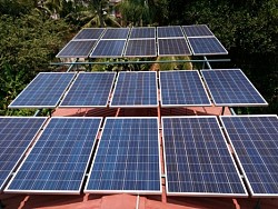 5 Kw at Mr. Vedvyas Kamath's residence, Mannagudda Mangalore BJP president