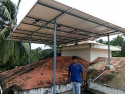 5 KW Solar Rooftop Gross Metering Plant at Bantwal